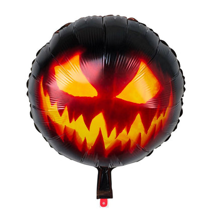 Halloween Helium Ballon Creepy Pumpkin Leeg 45cm van Boland koop je bij Partywinkel