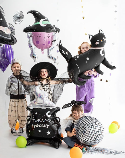Halloween Helium Ballon Ketel Leeg 1,9m van Partydeco koop je bij Partywinkel