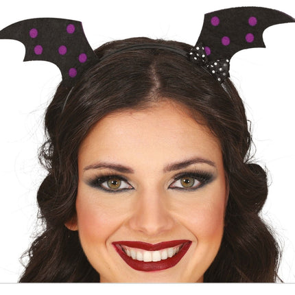 Halloween Hoofdband Vleermuis Vleugels van Fiestas Guirca koop je bij Partywinkel