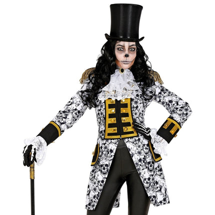 Halloween Jas Dames Schedels van Widmann koop je bij Partywinkel