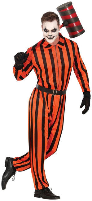 Halloween Jumpsuit Heren Harlekijn Gevangene van Fiestas Guirca koop je bij Partywinkel