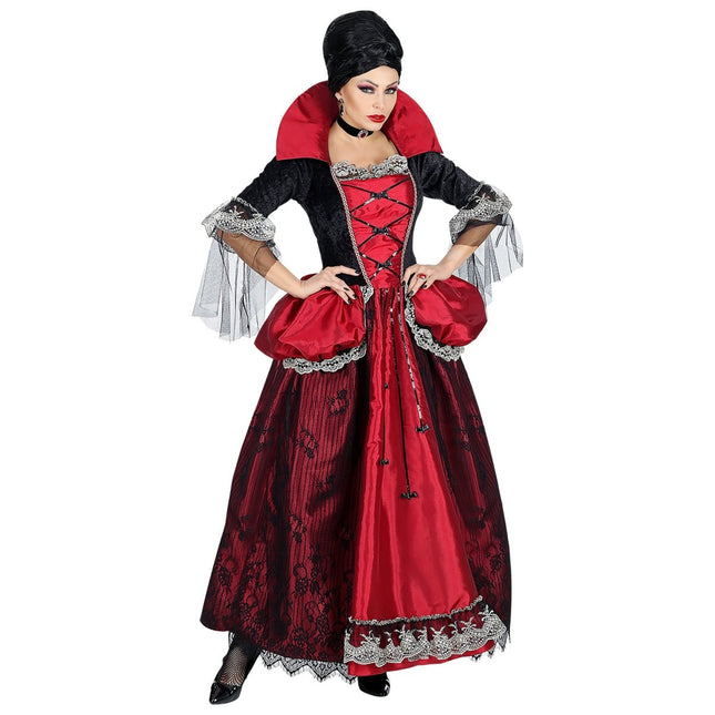 Halloween Jurk Dames Vampier 3 delig van Widmann koop je bij Partywinkel