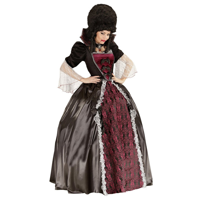 Halloween Jurk Dames Vampier 4 delig van Widmann koop je bij Partywinkel