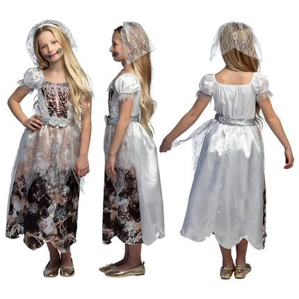 Halloween Jurk Meisje Zombie Bruid van Boland koop je bij Partywinkel