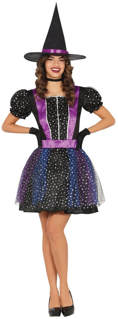 Halloween Jurk Paars Dames Heks Ster van Fiestas Guirca koop je bij Partywinkel