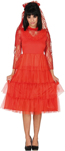 Halloween Jurk Rood Dames van Fiestas Guirca koop je bij Partywinkel