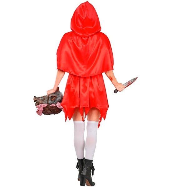 Halloween Jurk Rood Dames Zombie Roodkapje van Widmann koop je bij Partywinkel