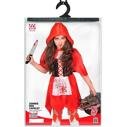 Halloween Jurk Rood Kind Zombie Roodkapje van Widmann koop je bij Partywinkel