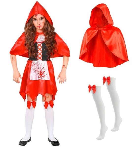 Halloween Jurk Rood Kind Zombie Roodkapje van Widmann koop je bij Partywinkel