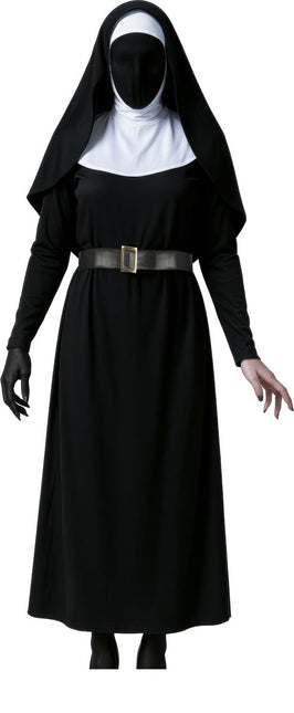 Halloween Jurk Zwart Dames Donkere Non van Fiestas Guirca koop je bij Partywinkel