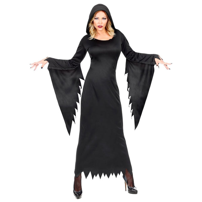Halloween Jurk Zwart Dames Gotisische Koningin van Widmann koop je bij Partywinkel