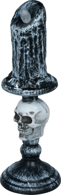 Halloween Kandelaar Grijs Skelet 1st van Fiestas Guirca koop je bij Partywinkel