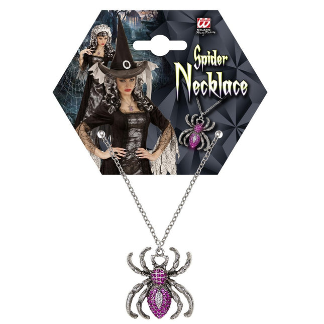 Halloween Ketting Paars Spin van Widmann koop je bij Partywinkel