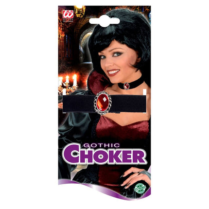 Halloween Ketting Rode Steen van Widmann koop je bij Partywinkel