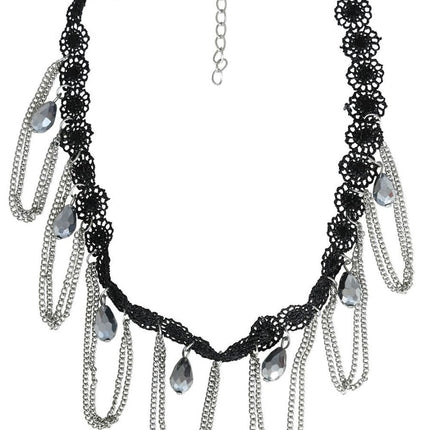 Halloween Ketting Zilver Choker van Fiestas Guirca koop je bij Partywinkel