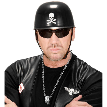 Halloween Ketting Zilver Schedel van Widmann koop je bij Partywinkel