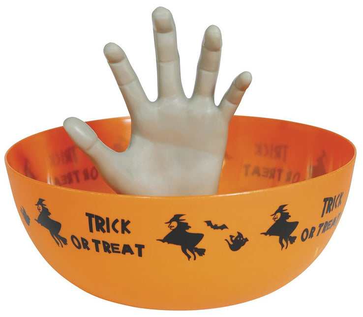 Halloween Kom Met Hand 25cm van Fiestas Guirca koop je bij Partywinkel