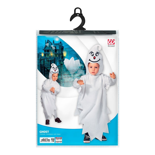Halloween Kostuum Blauw Wit Baby Spook van Widmann koop je bij Partywinkel