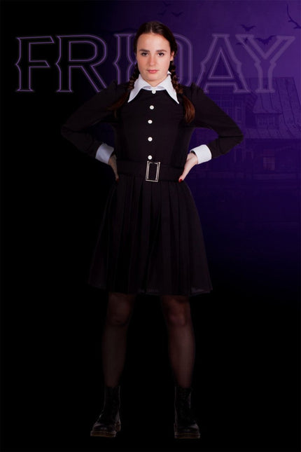 Halloween Kostuum Dames Wednesday van Wilbers & Wilbers koop je bij Partywinkel