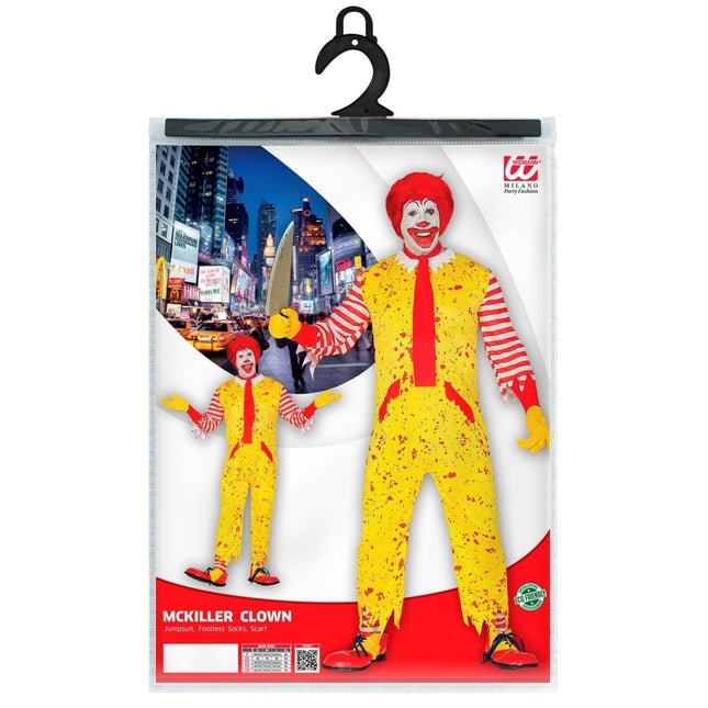 Halloween Kostuum Geel Heren Clown van Widmann koop je bij Partywinkel
