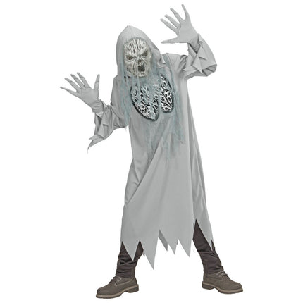 Halloween Kostuum Grijs Kind Geest van Widmann koop je bij Partywinkel