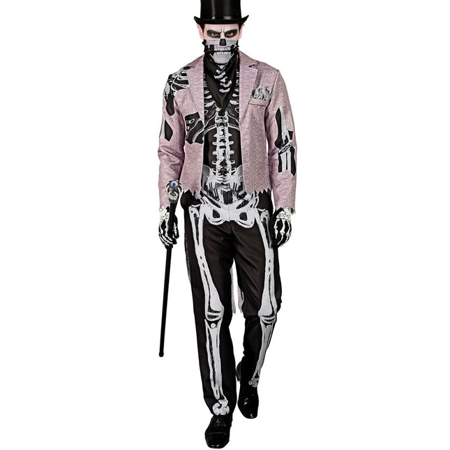 Halloween Kostuum Heren Skelet Bruidegom van Widmann koop je bij Partywinkel