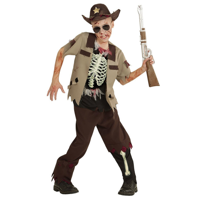 Halloween Kostuum Jongen Zombie Cowboy van Widmann koop je bij Partywinkel