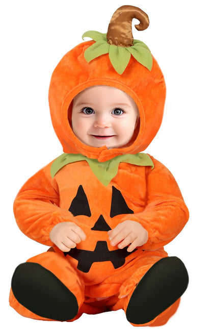Halloween Kostuum Oranje Baby Pompoen van Fiestas Guirca koop je bij Partywinkel
