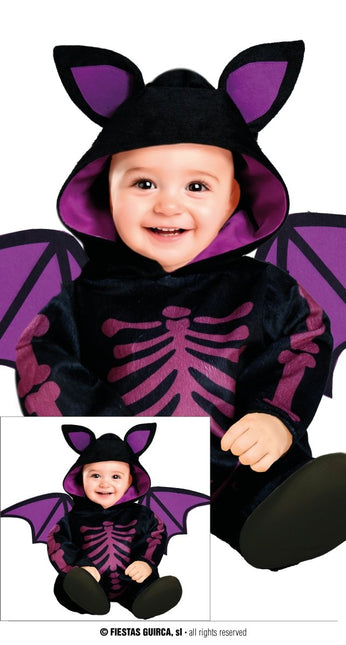 Halloween Kostuum Paars Baby Vleermuis van Fiestas Guirca koop je bij Partywinkel