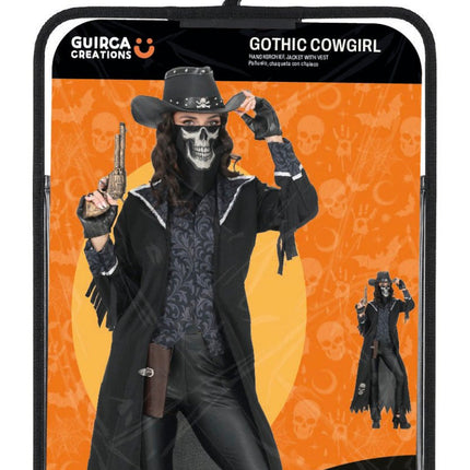 Halloween Kostuum Zwart Dames Gothic Cowgirl van Fiestas Guirca koop je bij Partywinkel