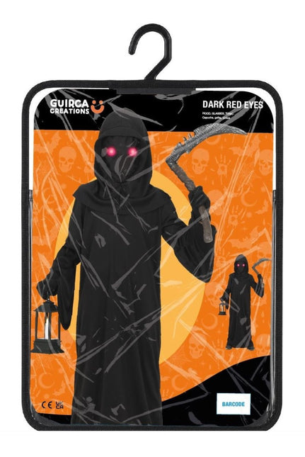 Halloween Kostuum Zwart Kind Donkerrode Ogen van Fiestas Guirca koop je bij Partywinkel