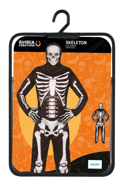 Halloween Kostuum Zwart Wit Skelet 2 delig van Fiestas Guirca koop je bij Partywinkel