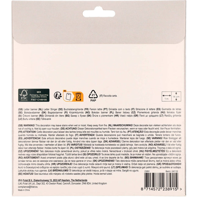 Halloween Letterslinger Let'S Have A Killer Time 1m van Folat koop je bij Partywinkel