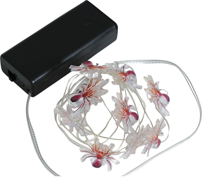 Halloween Lichtsnoer Spinnen 1,2m van Fiestas Guirca koop je bij Partywinkel