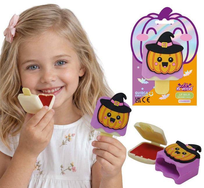 Halloween Lippenbalsem Kind Pompoen Ijsje van Fiestas Guirca koop je bij Partywinkel