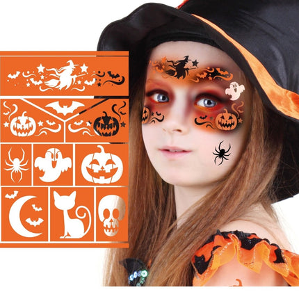 Halloween Make Up Sjabloon Heks 20cm van Fiestas Guirca koop je bij Partywinkel