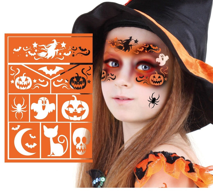 Halloween Make Up Sjabloon Heks 20cm van Fiestas Guirca koop je bij Partywinkel
