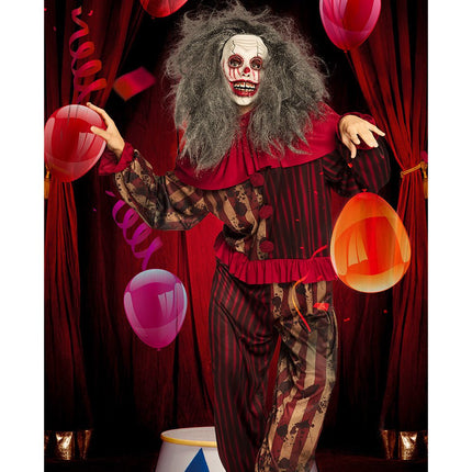 Halloween Masker Clown Grijs Haar van Boland koop je bij Partywinkel
