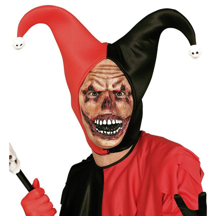 Halloween Masker Clown Met Wonden van Widmann koop je bij Partywinkel