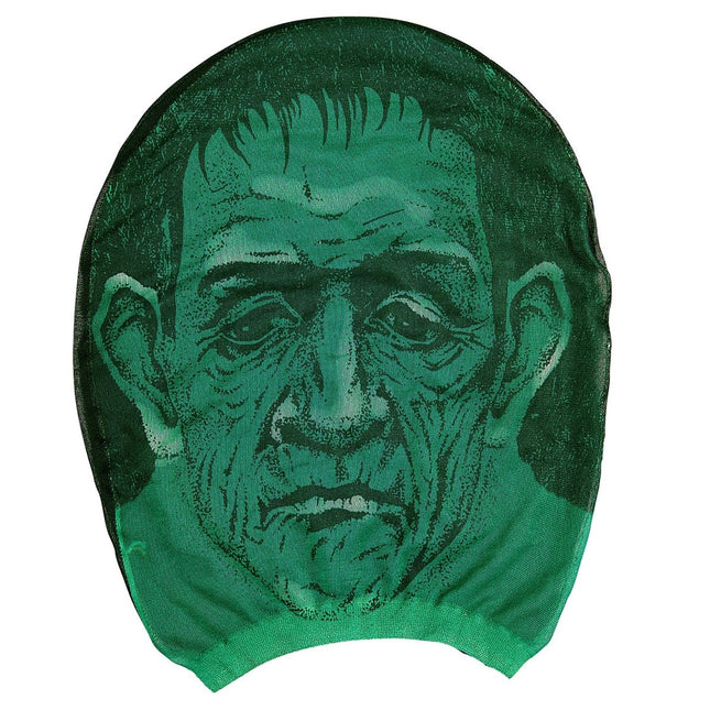 Halloween Masker Donkergroen Zombie van Widmann koop je bij Partywinkel