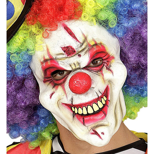 Halloween Masker Regenboog Clown van Widmann koop je bij Partywinkel