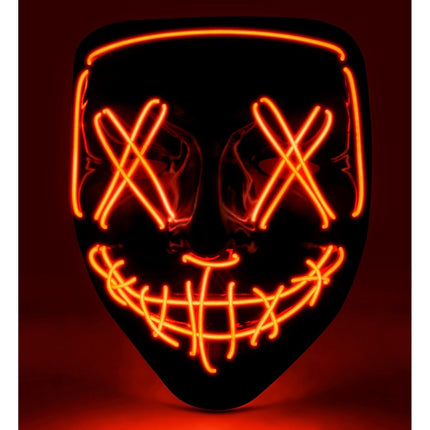 Halloween Masker Rood Met Licht van Widmann koop je bij Partywinkel