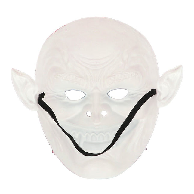 Halloween Masker Rood Wit Vampier van Boland koop je bij Partywinkel