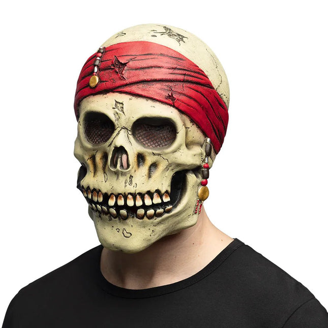 Halloween Masker Schedel Piraat van Boland koop je bij Partywinkel