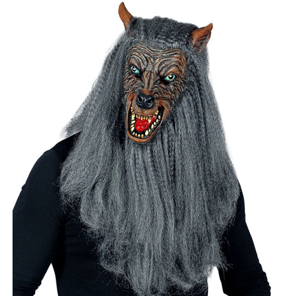Halloween Masker Weerwolf Met Vacht van Widmann koop je bij Partywinkel