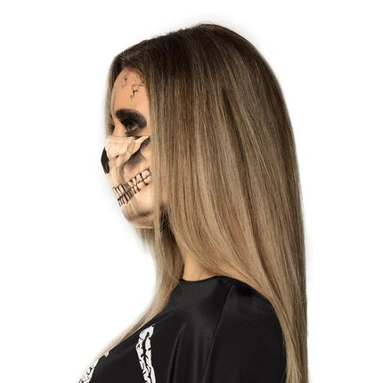 Halloween Mondkapje Schedel van Boland koop je bij Partywinkel