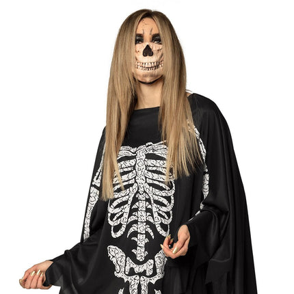 Halloween Mondkapje Schedel van Boland koop je bij Partywinkel