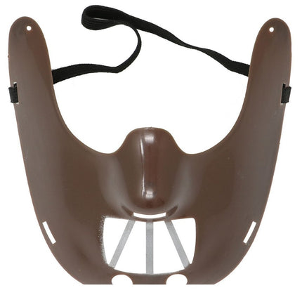 Halloween Mondmasker Bruin van Fiestas Guirca koop je bij Partywinkel