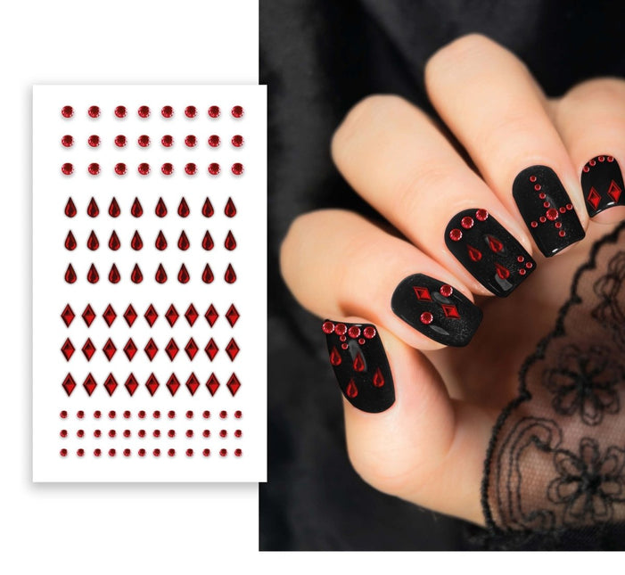 Halloween Nagelstickers Rood van Fiestas Guirca koop je bij Partywinkel