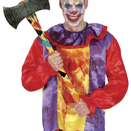 Halloween Nep Bijl Clown 73cm van Fiestas Guirca koop je bij Partywinkel